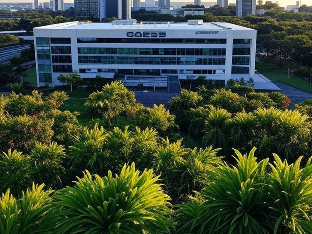 Edifício sede da Caesb em Brasília, representando divulgação de resultados de concurso público.