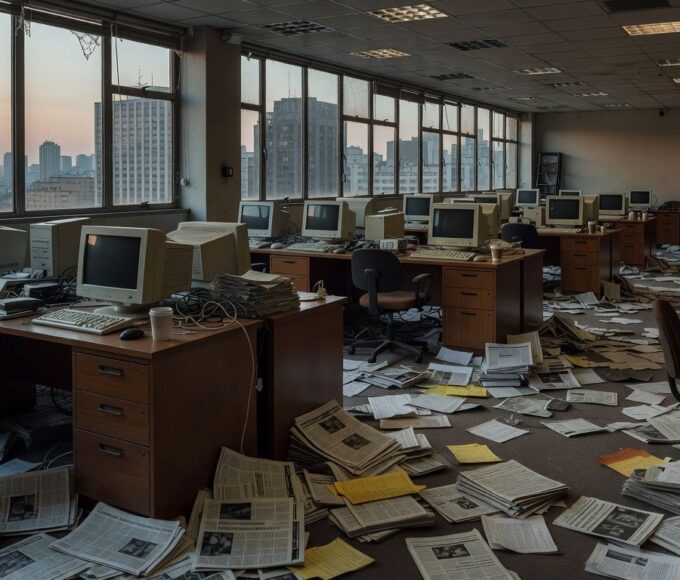 Data center em Brasília com falhas em servidores e lacunas em dados, destacando problemas sistêmicos.