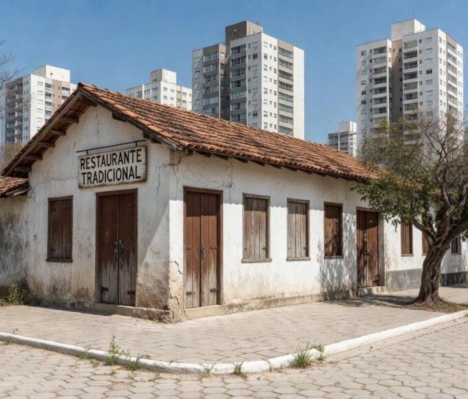 Fachada do Restaurante Palhoça no Guará, DF, após entrega do 1.500º CDRU pelo governador Ibaneis Rocha.