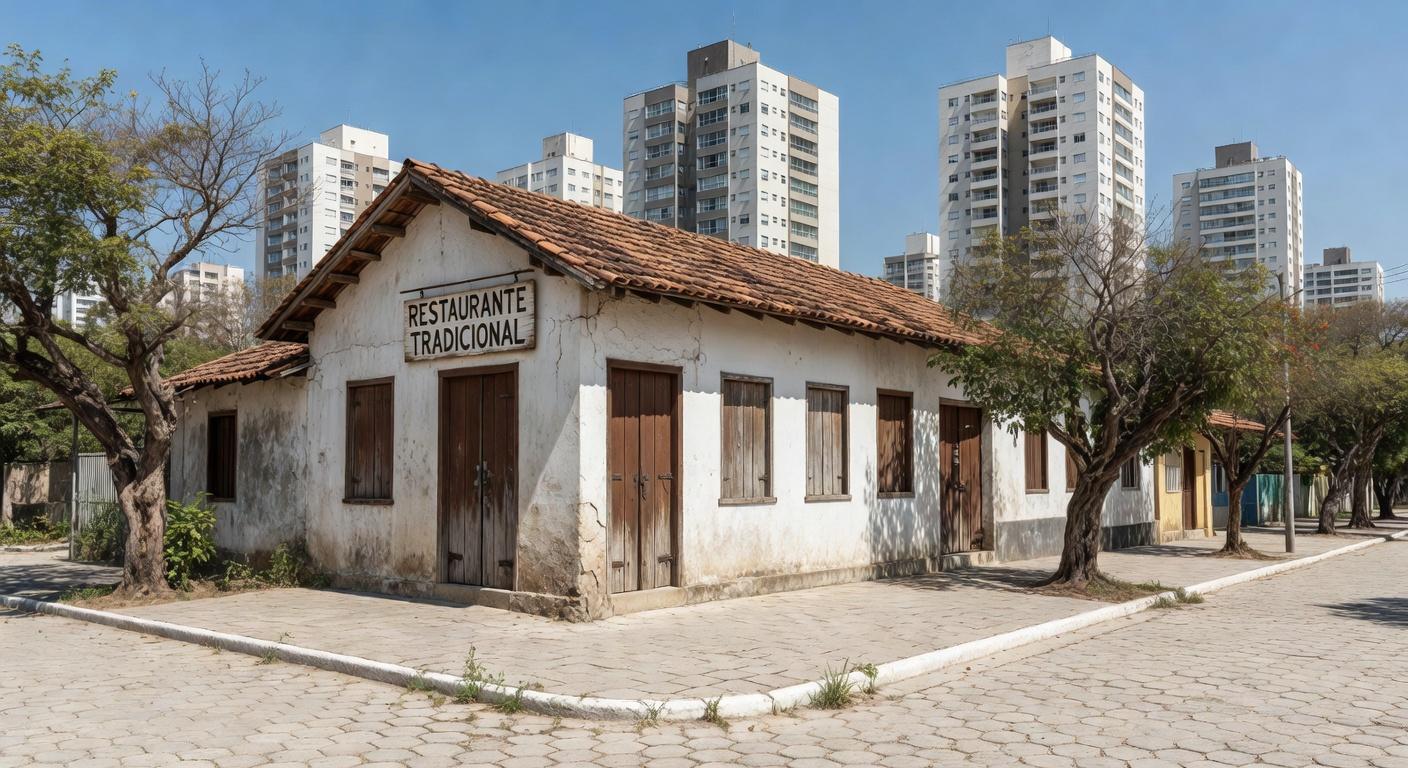 Fachada do Restaurante Palhoça no Guará, DF, após entrega do 1.500º CDRU pelo governador Ibaneis Rocha.