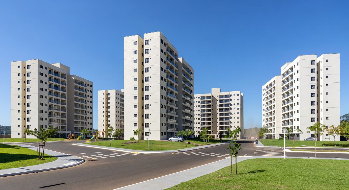 Condomínio de apartamentos no Itapoã Parque, com 480 unidades entregues, elevando total para 8 mil no Distrito Federal.