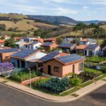 Vista de Riacho Fundo II no DF com investimentos em infraestrutura para polo autossuficiente.