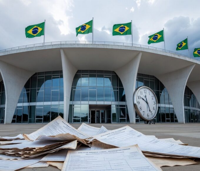 Edifício da Câmara Legislativa do DF em Brasília, com atmosfera questionável em sessão de homenagem.
