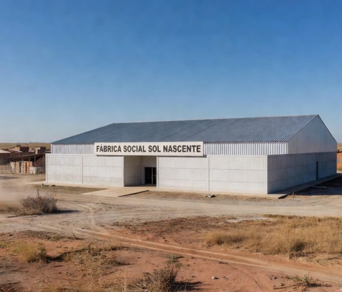 Prédio da Fábrica Social inaugurado no Sol Nascente para capacitar vulneráveis em Brasília.