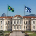 Palácio Guanabara no Rio de Janeiro, representando defesa de eleições diretas para vagas no governo estadual.