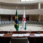 Sala de reuniões do Conselho da Mulher do DF durante posse de conselheiras