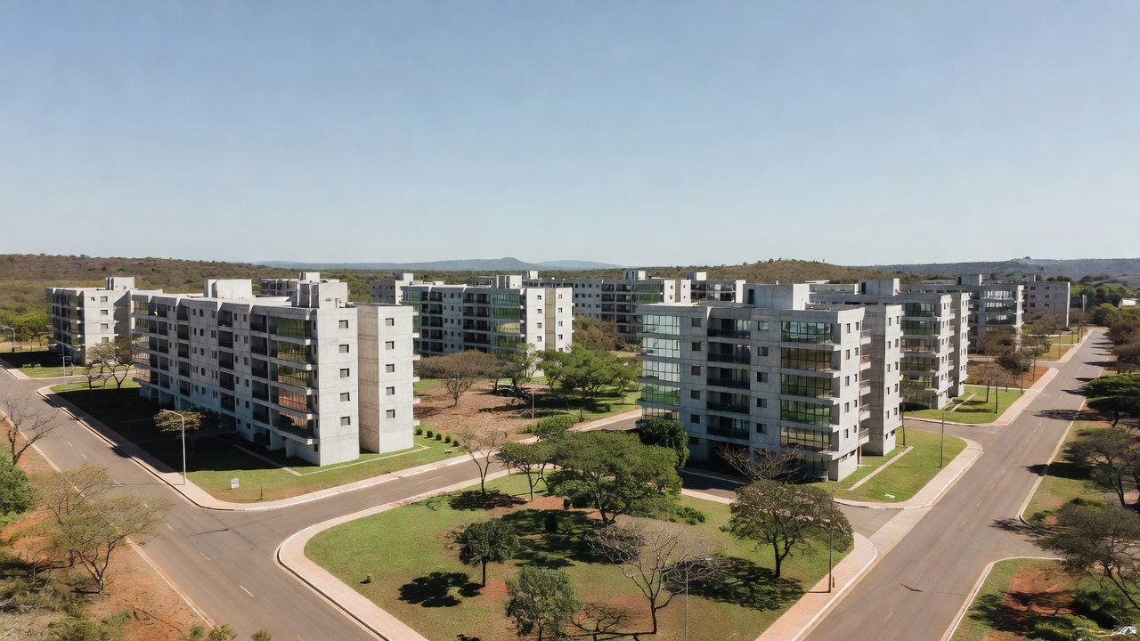 Conjunto habitacional Itapoã Parque com apartamentos entregues pelo GDF para famílias de baixa renda