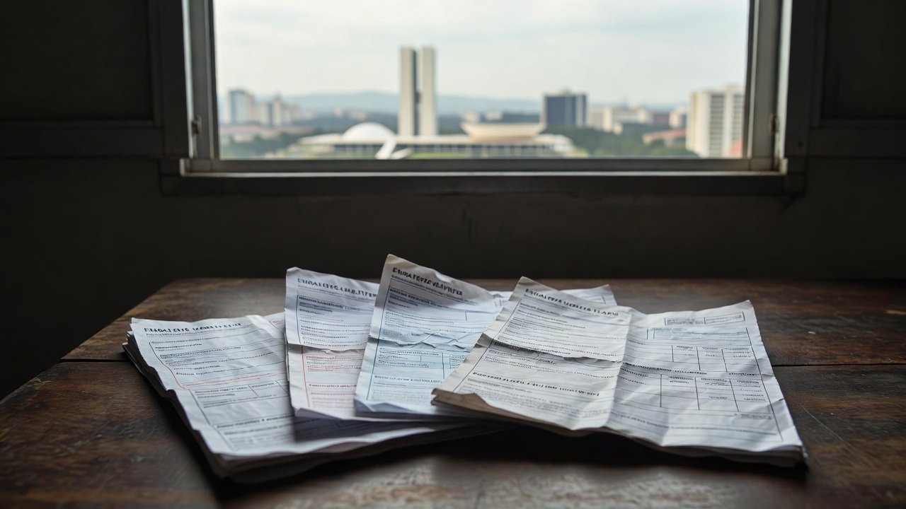 Fachada da Câmara Legislativa do DF em Brasília sobre lei de dívidas de água, luz e internet