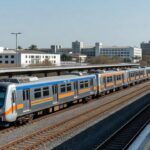Novos trens do Metrô-DF em estação de Brasília