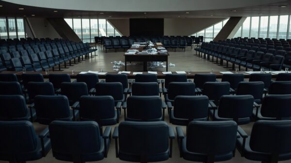 Plenário vazio da Câmara Legislativa do DF antes do recesso