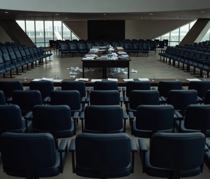 Plenário vazio da Câmara Legislativa do DF antes do recesso