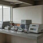 Equipamentos de teste do pezinho em laboratório do DF para triagem neonatal