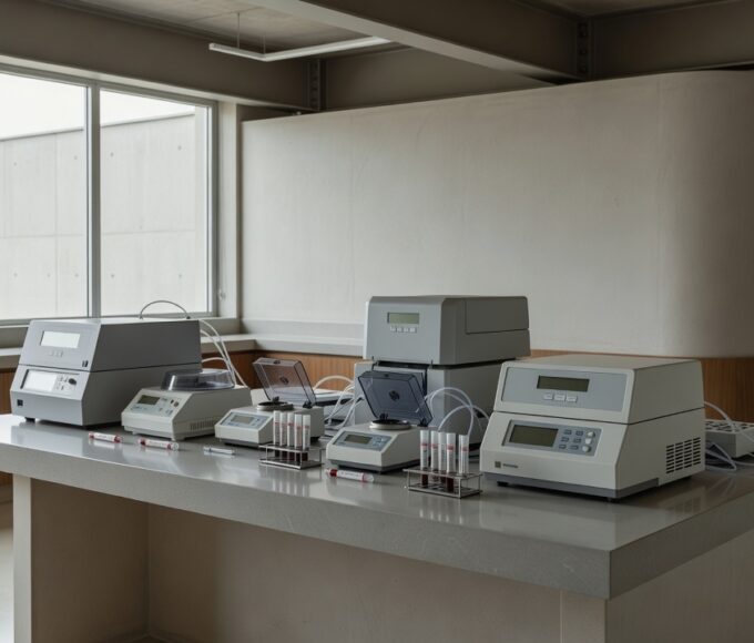 Equipamentos de teste do pezinho em laboratório do DF para triagem neonatal