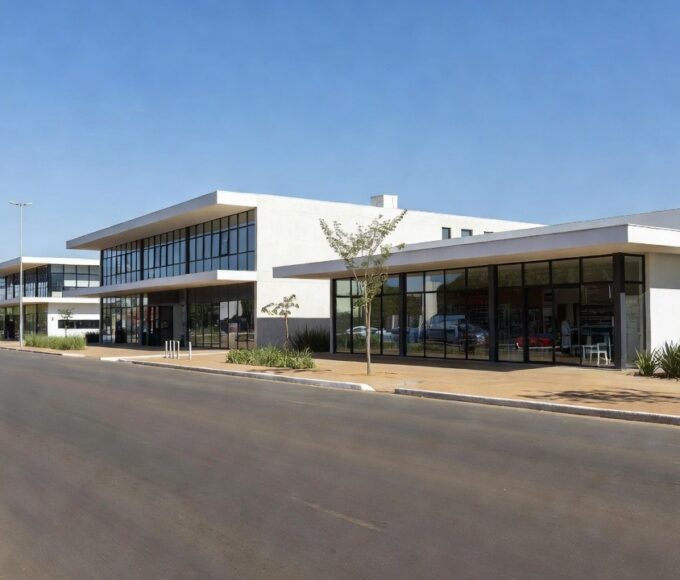 Área comercial em Brasília representando o setor de comércio do DF
