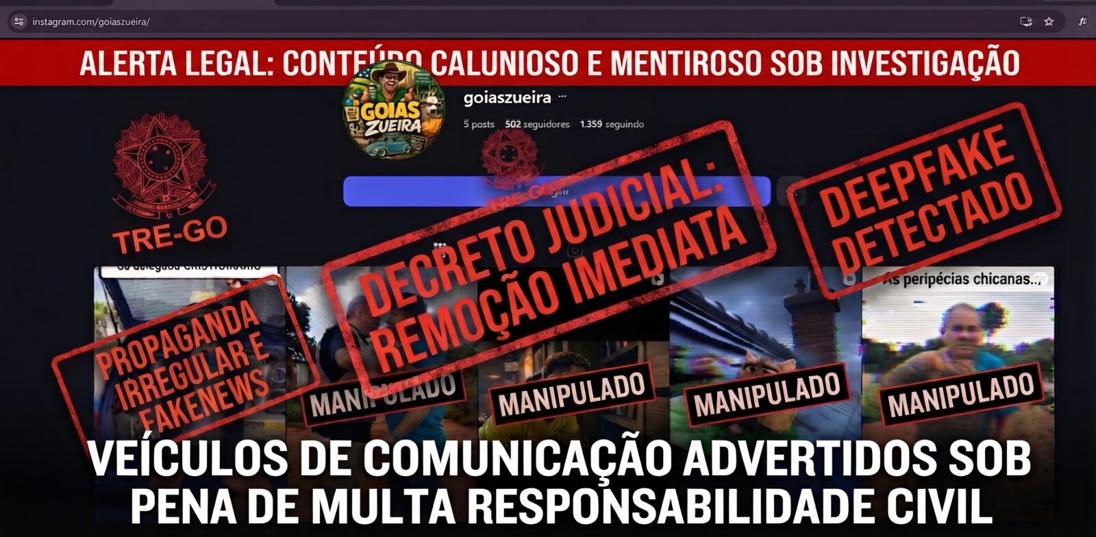 Desembargadora determina que Meta retire FakeNews contra candidato Cristóvão Tormin