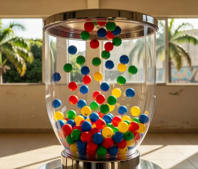 Bolas de loteria simbolizando acumulado da Timemania em 6 milhões de reais