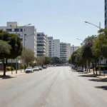 Rua vazia na Asa Norte em Brasília, local de abordagem policial