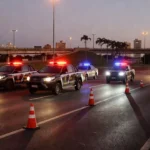 Blitz policial militar com viaturas da PM no Distrito Federal
